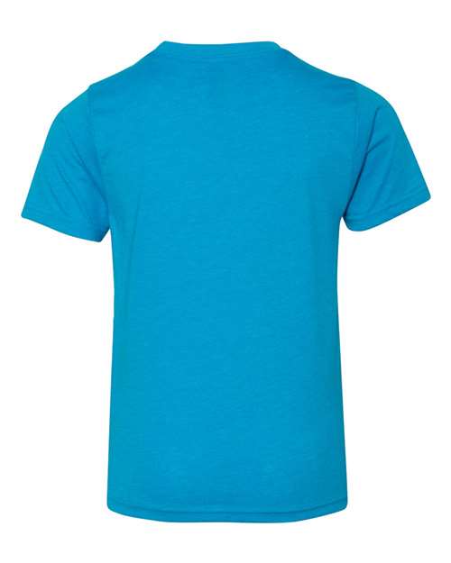 Youth CVC T-Shirt - Turquoise Back