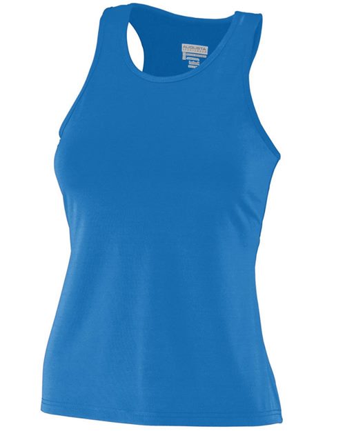 Women's Solid Racerback Tank Top - Purple Front