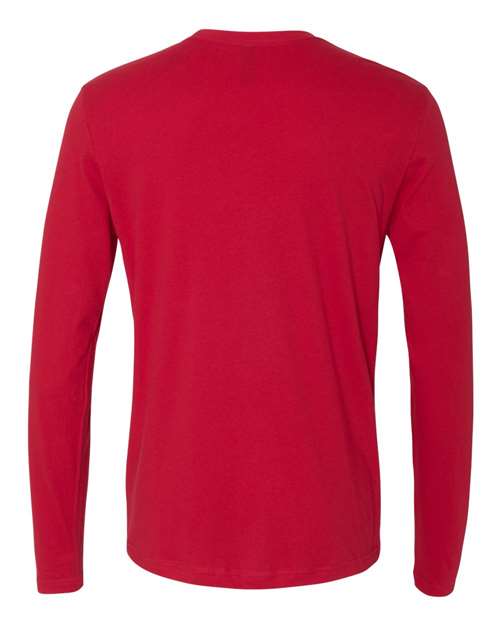 Unisex Cotton Long Sleeve T-Shirt - Red Back