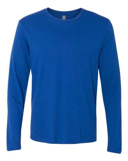 Unisex Cotton Long Sleeve T-Shirt - Royal Front