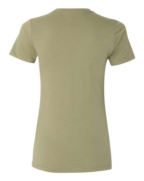Women’s Cotton T-Shirt - Light Olive Back