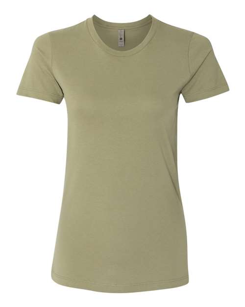 Women’s Cotton T-Shirt - Light Olive Front
