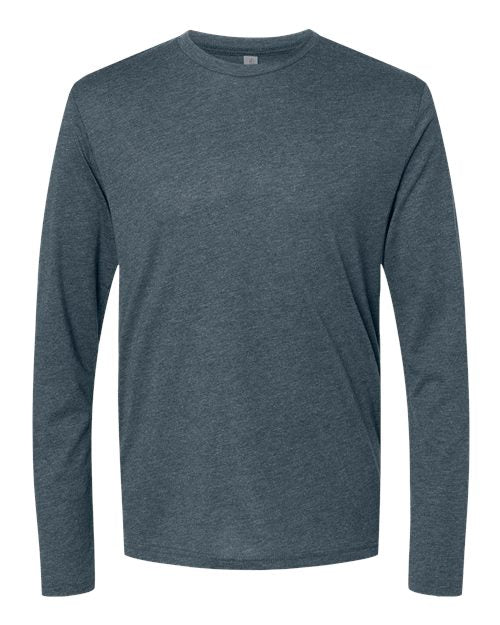 Next Level Unisex Triblend Long Sleeve Tee - Indigo Front