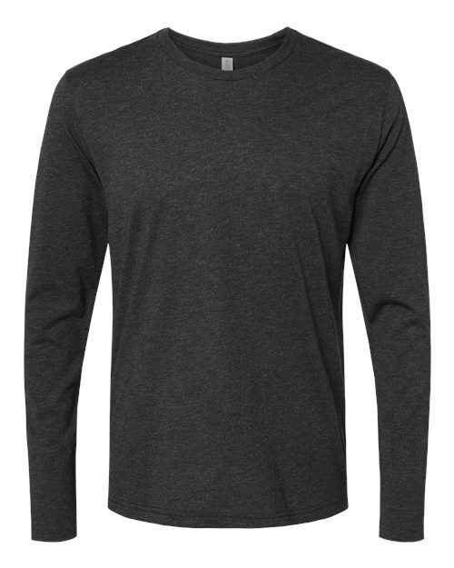 Men's Triblend Long Sleeve T-Shirt - Vintage Black Front