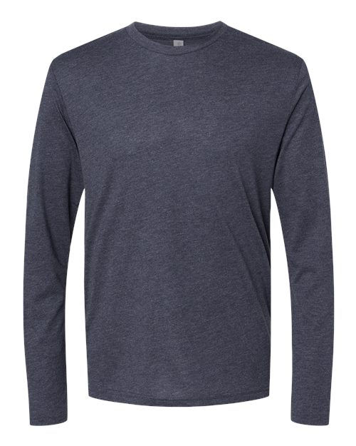 Men's Triblend Long Sleeve T-Shirt - Vintage Navy Front