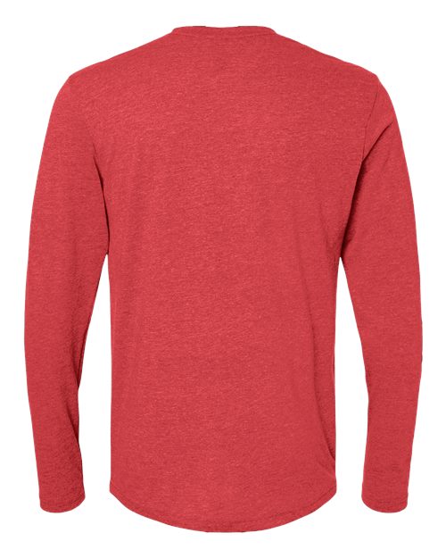 Men's Triblend Long Sleeve T-Shirt - Vintage Red Back