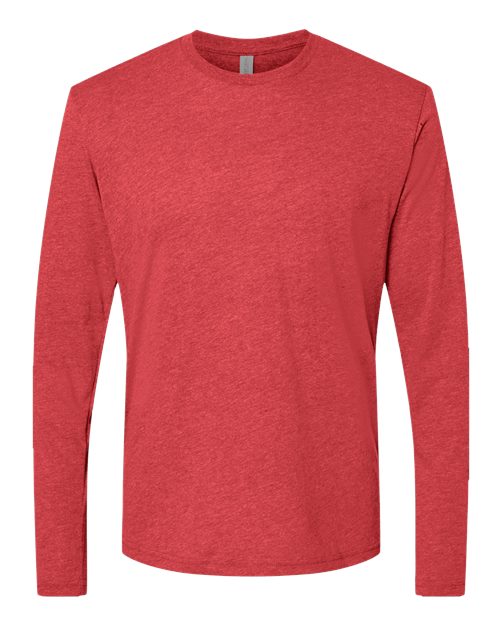 Men's Triblend Long Sleeve T-Shirt - Vintage Red Front