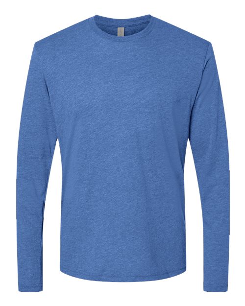 Men's Triblend Long Sleeve T-Shirt - Vintage Royal Front