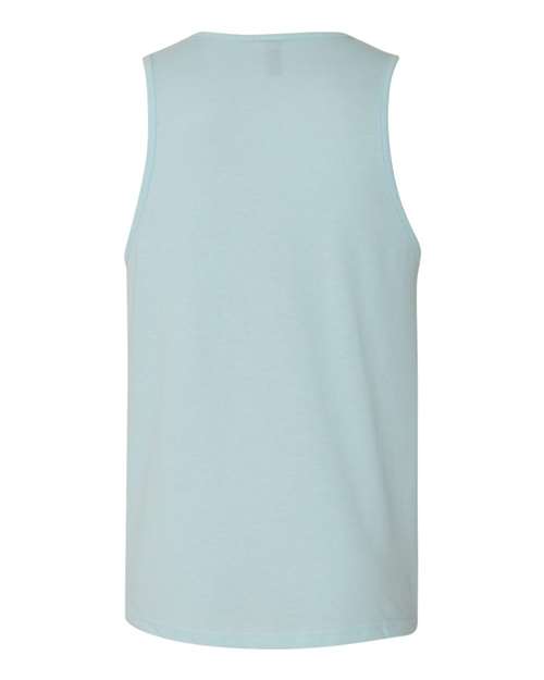 Unisex CVC Tank - Ice Blue Back