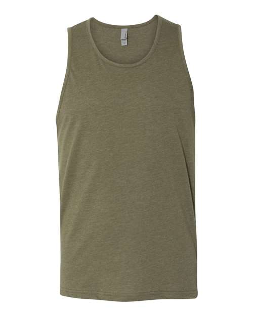 Unisex CVC Tank - Military Green Front