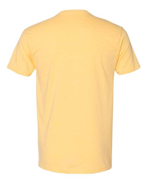 Men's CVC V-Neck T-Shirt - Banana Cream Back