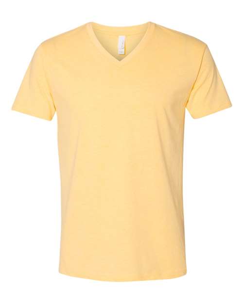Men's CVC V-Neck T-Shirt - Banana Cream Front
