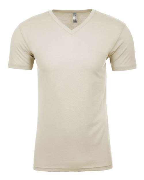 Men's Sueded V-Neck T-Shirt - Natural Front