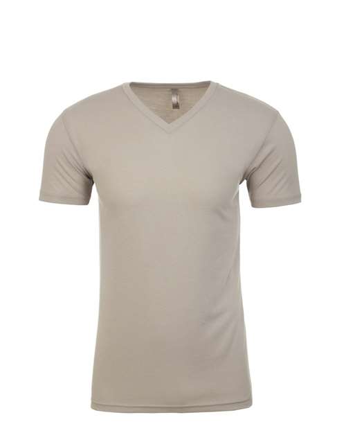 Men's Sueded V-Neck T-Shirt - Sand Front