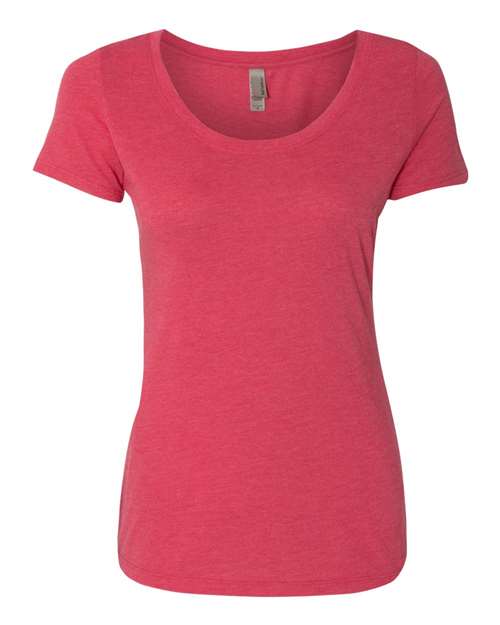 Women’s Triblend Scoop Neck T-Shirt - Vintage Shocking Pink Front