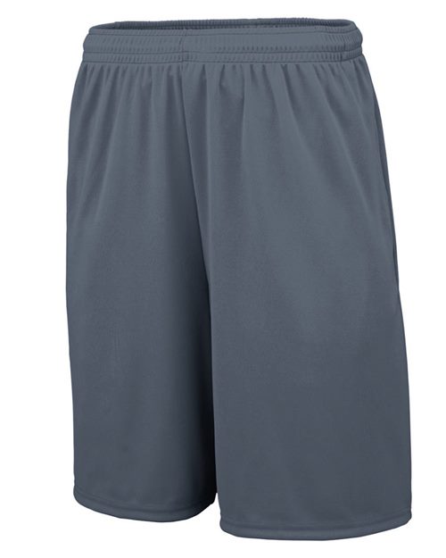 Men's Training Shorts with Pockets - Red Front