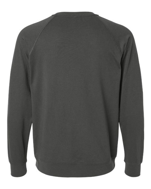 Unisex Laguna Raglan Crewneck Sweatshirt - Heavy Metal Back