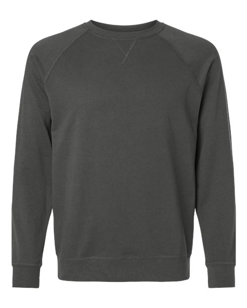 Unisex Laguna Raglan Crewneck Sweatshirt - Heavy Metal Front