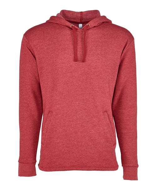 Unisex Malibu Welt Pocket Hoodie Sweatshirt - Heather Cardinal Front