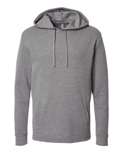 Unisex Malibu Welt Pocket Hoodie Sweatshirt - Heather Grey Front