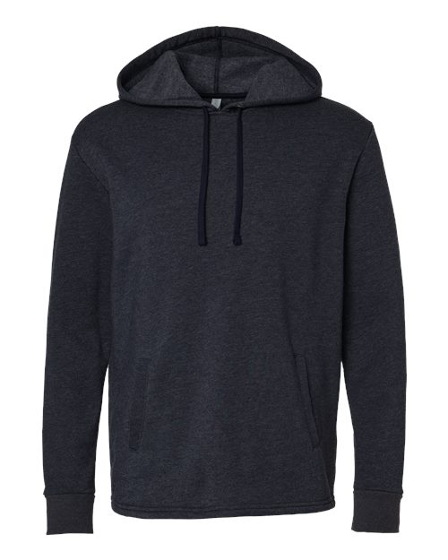 Unisex Malibu Welt Pocket Hoodie Sweatshirt - Heather Midnight Navy Front