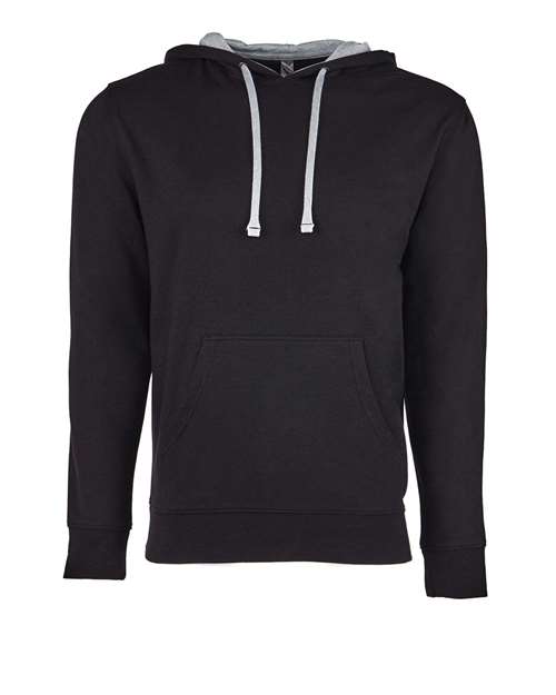 Unisex Laguna Hoodie Sweatshirt - Black/ Heather Grey Front