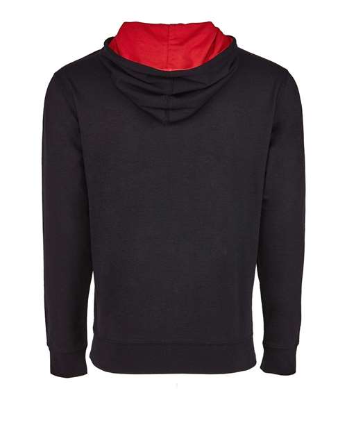 Unisex Laguna Hoodie Sweatshirt - Black/ Red Back