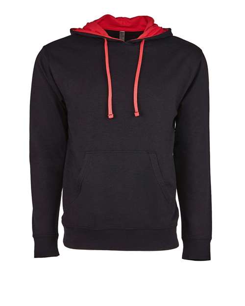 Unisex Laguna Hoodie Sweatshirt - Black/ Red Front