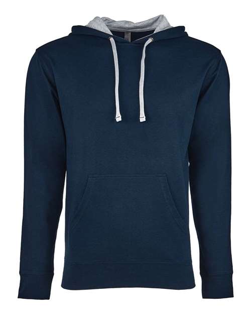 Unisex Laguna Hoodie Sweatshirt - Midnight Navy/ Heather Grey Front