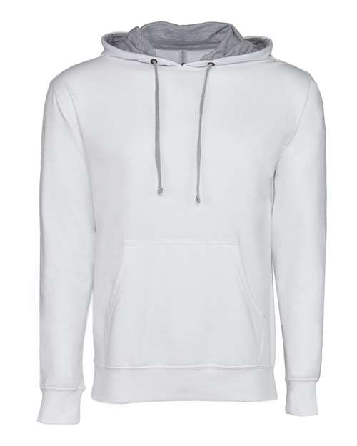 Unisex Laguna Hoodie Sweatshirt - White/ Heather Grey Front
