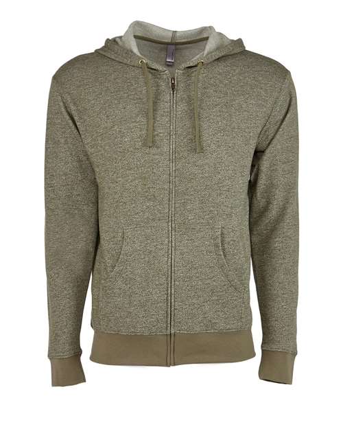 Unisex Pacifica Full-Zip Hoodie Sweatshirt - Military Green Front