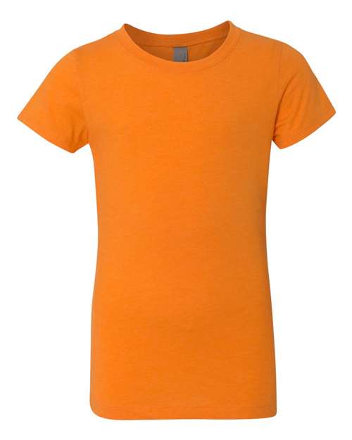 Girls’ CVC Princess T-Shirt - Orange Front