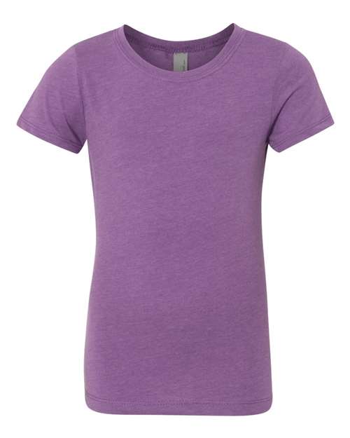 Girls’ CVC Princess T-Shirt - Purple Berry Front