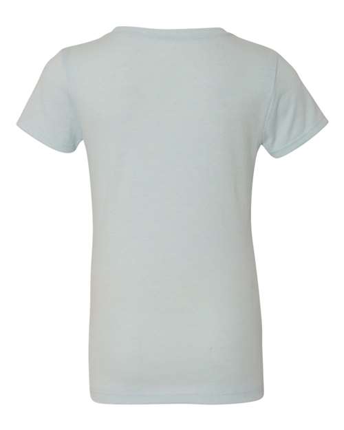 Girls’ CVC Princess T-Shirt - Ice Blue Back