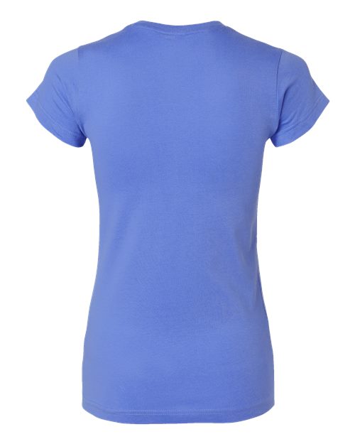 Women's Fitted Fine Jersey Tee - Carolina Blue Back