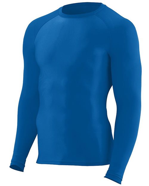 Youth Hyperform Compression Long Sleeve Shirt - Navy Front