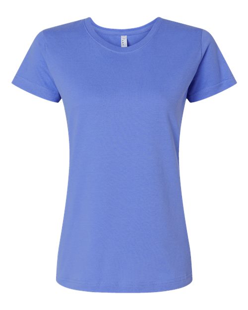 Women's Fine Jersey Tee - Carolina Blue Front
