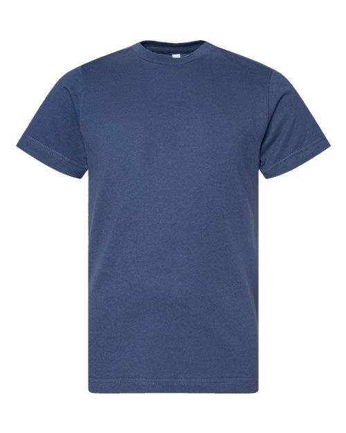Youth Fine Jersey Tee - Indigo Front