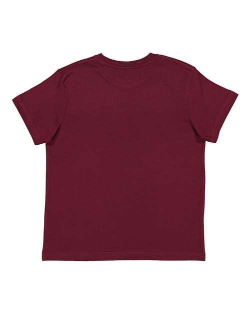 Youth Fine Jersey Tee - Maroon Back
