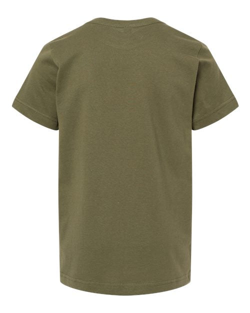 Youth Fine Jersey Tee - Military Green Back