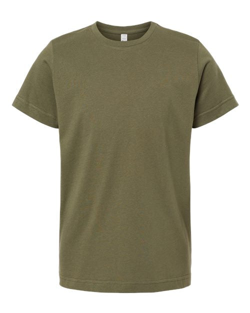Youth Fine Jersey Tee - Military Green Front
