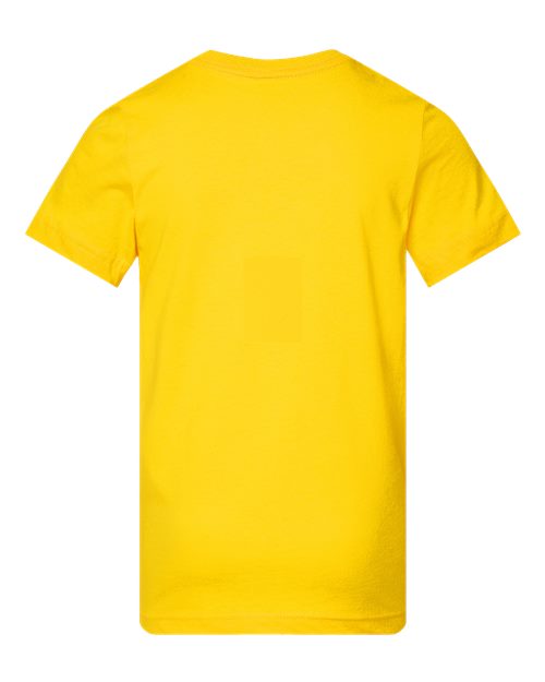 Youth Fine Jersey Tee - Yellow Back
