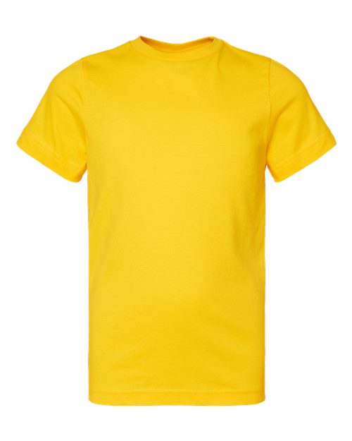 Youth Fine Jersey Tee - Yellow Front