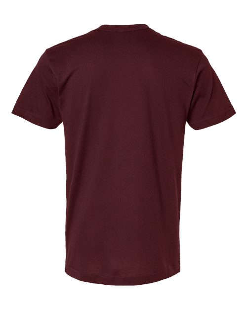 Unisex Fine Jersey Tee - Maroon Back