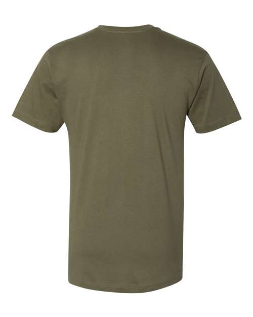 Unisex Fine Jersey Tee - Military Green Back