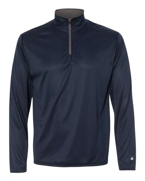 Men's B-Core Quarter-Zip Pullover - Navy/ Graphite Front