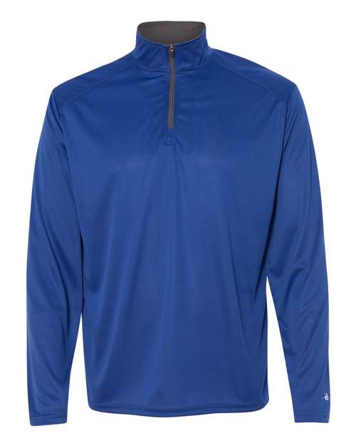 Men's B-Core Quarter-Zip Pullover - Royal/ Graphite Front