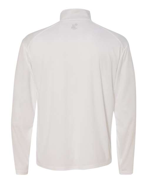 Men's B-Core Quarter-Zip Pullover - White/ Graphite Back