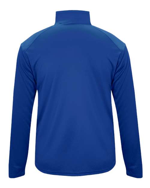 Youth B-Core Quarter-Zip Pullover - Royal/ Graphite Back