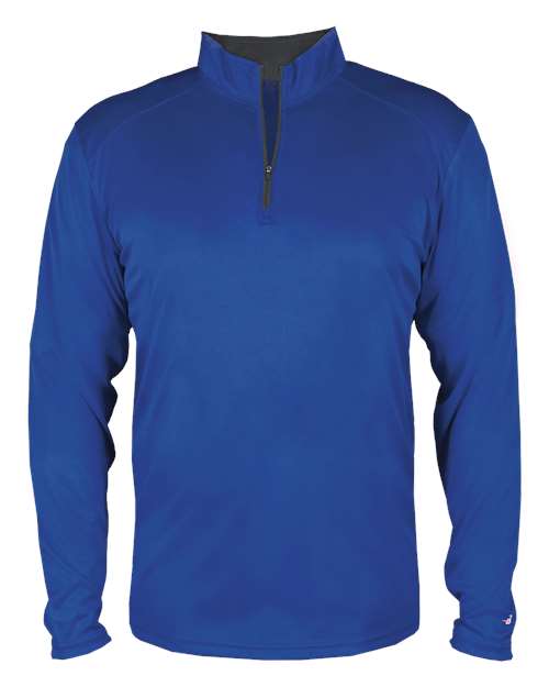 Youth B-Core Quarter-Zip Pullover - Royal/ Graphite Front
